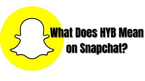 What does hyb mean in snapchat - What does OTF mean? Abbreviation “OTF” means “Only The Family.”. Usually, it’s said over social media (like Snapchat, Twitter/X, Instagram, and TikTok). It refers to someone saying that there is an elite group that only knows certain information and no others. Abbreviation. Meaning. Emotion. OTF. Only the Family.